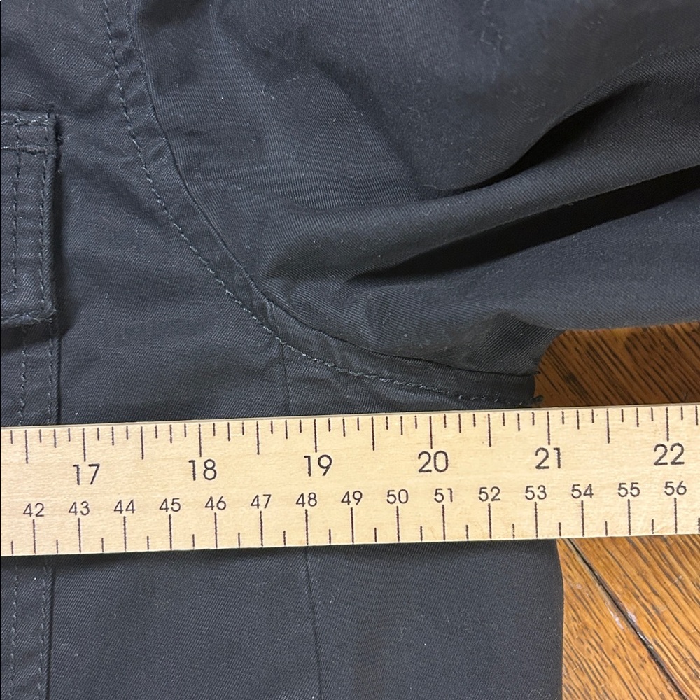 Kate Spade Broome Street peplum coat, black, fleece lined, women’s size medium. - Picture 9 of 10